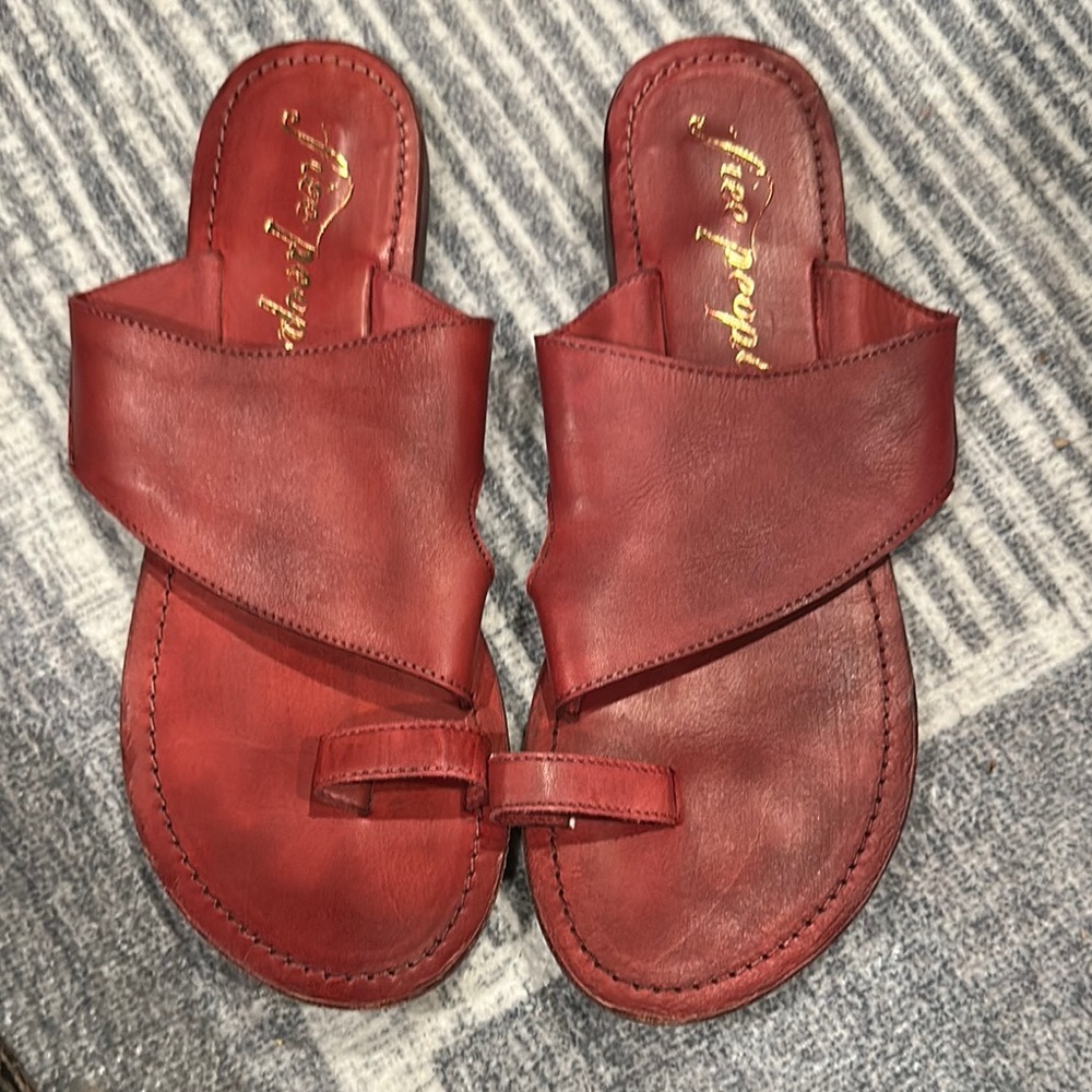 Free People Crimson Leather Sandals